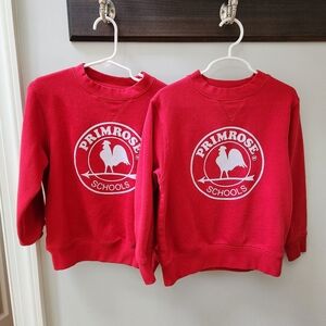 EUC Primrose School Dennis Uniform Sweaters (2) Size YXS (5-6)